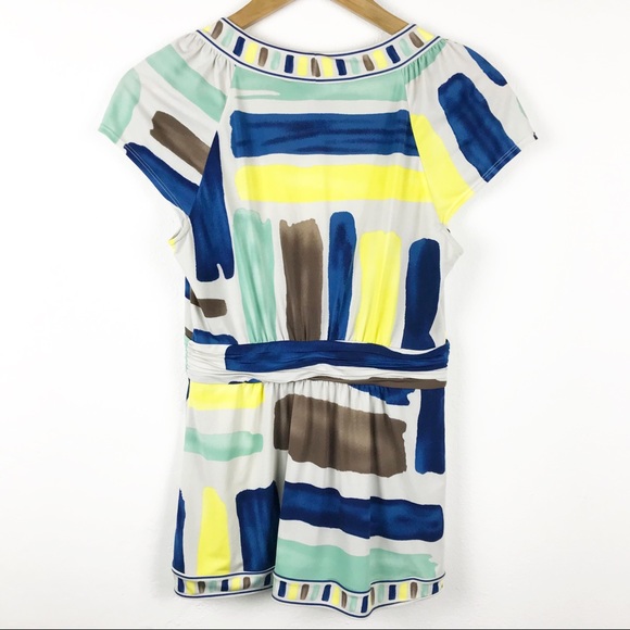 BCBGMaxazria Multicolor Abstract Print Top - Picture 10 of 12